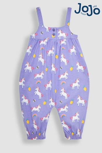 men polo-shirts Kids robes Lilac Purple Unicorn Print Jumpsuit (Q81414) | £23