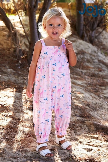 A-Z Girls Brands Pink Jungle Safari Print Jumpsuit (Q81423) | £23