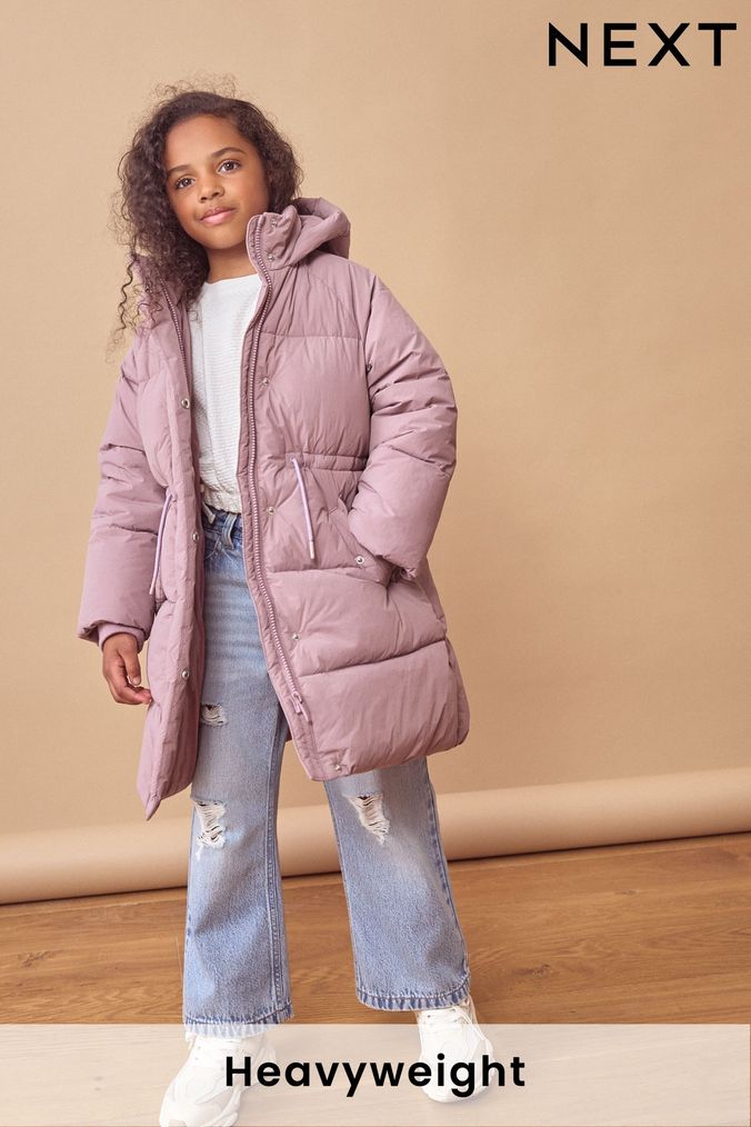 Girls purple winter coat clearance