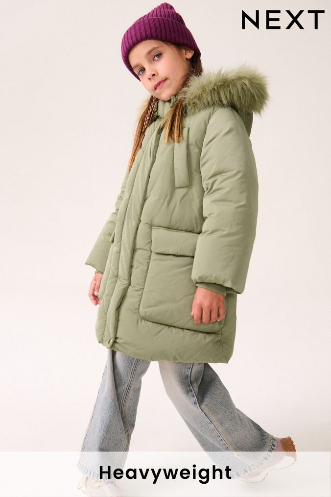 Next girls fur coat outlet