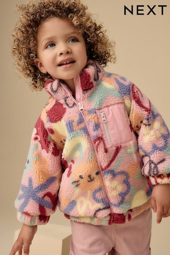 Multi Character Borg Fleece Zip Through Coat (3mths-7yrs) (Q81878) | £24 - £28