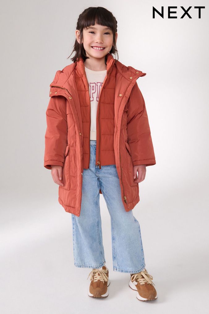 Rose gold girls coat sale