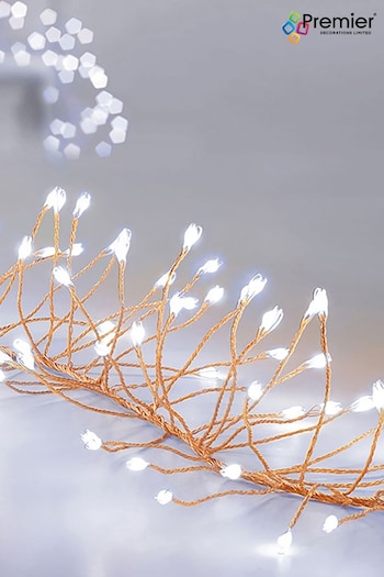 Premier Decorations Ltd Rose Gold 430 UltraBright Garland White LED Christmas Lights 2.7M (Q81925) | £28