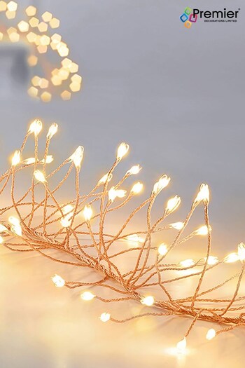 Premier Decorations Ltd Rose Gold 288 UltraBright Warm White LED Christmas Lights 1.8M (Q81970) | £20