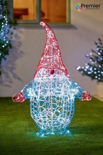 Premier Decorations Ltd White 90cm Soft Acrylic Gnome 100 LEDs Outdoor Christmas Lights (Q81977) | £90