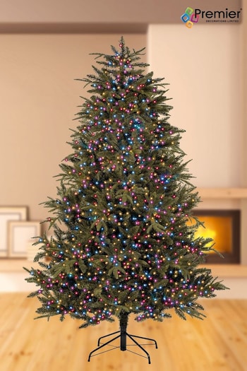 Premier Decorations Ltd White 1500 LEDs TreeBrights Rainbow Christmas Lights with Timer (Q81987) | £40