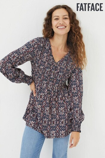 FatFace Brown Beth Ikat Geo Tunic (Q82080) | £46