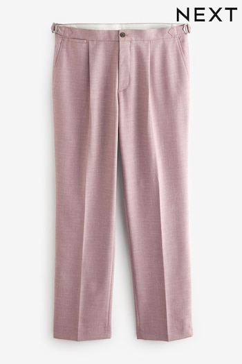 Pink Textured Side Adjuster Trousers (Q82085) | £34