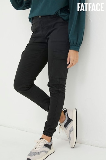 FatFace Black Hythe Cargo Trousers (Q82108) | £55