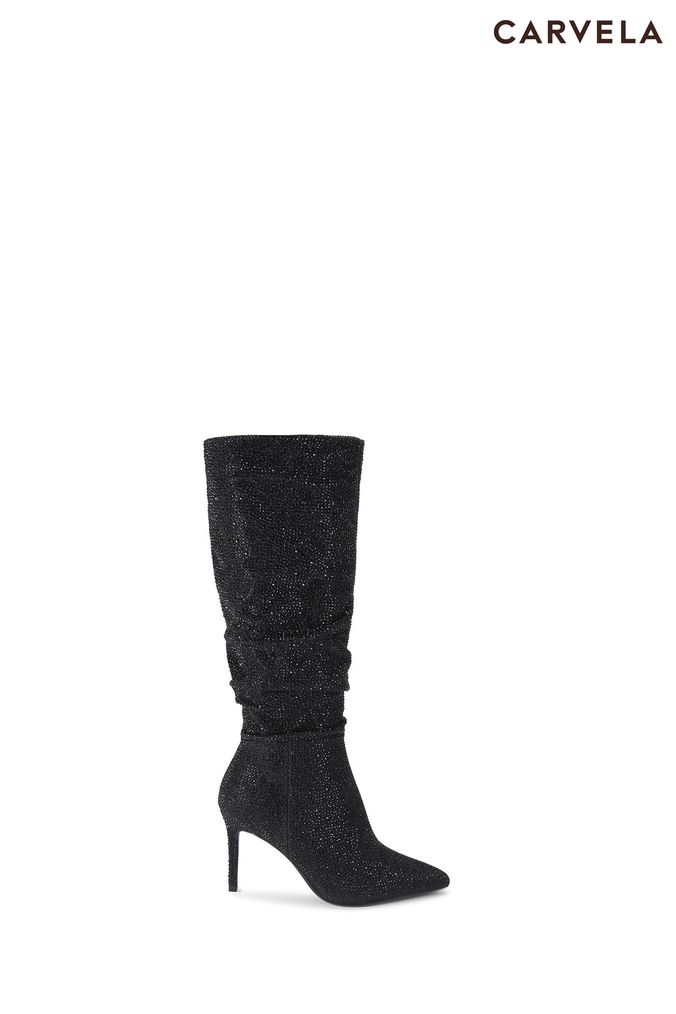 Carvela wasp knee sale high boots black
