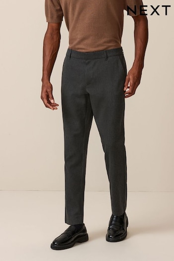 Grey Plain Front Smart Trousers (Q82381) | £22