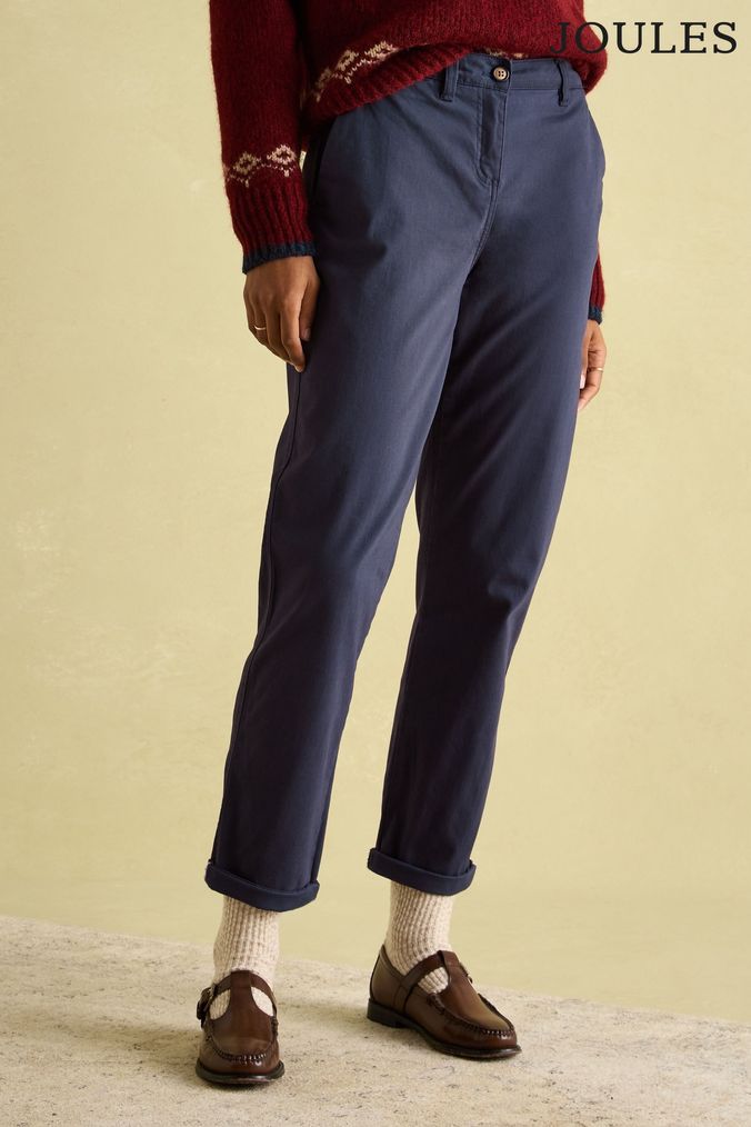 Navy blue chinos womens online