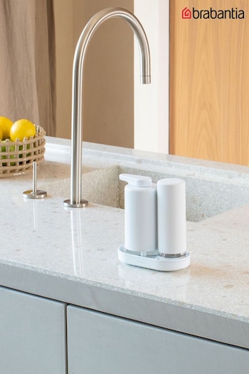 Brabantia White SinkStyle Soap Dispenser Set (Q82465) | £45
