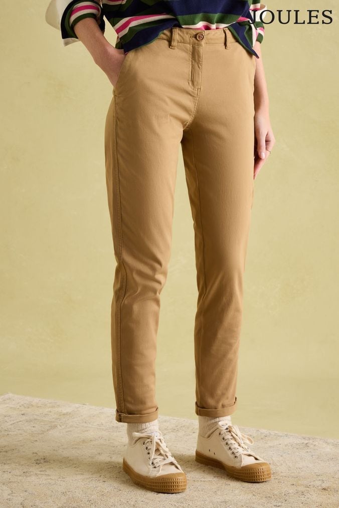 Ladies tan chinos on sale