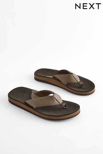 Brown Motionflex Flip Flops (Q82538) | £25