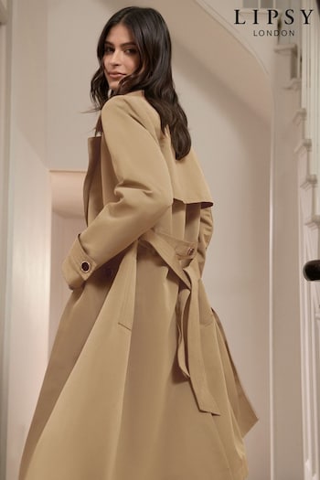 Lipsy Camel Classic Belted Trench Coat (Q82552) | £88
