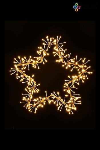 Premier Decorations Ltd Gold 60cm Star Cluster with 240 LEDs Christmas Light (Q82628) | £50
