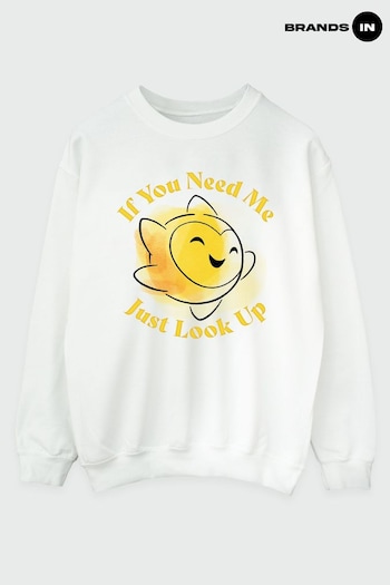 Brands In White Womens Wish If You Need Me Just Look Up Sweatshirt (Q82659) | £36