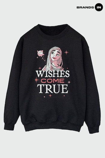 Brands In Black Wish Wishes Come True Women Black Sweatshirt (Q82661) | £36