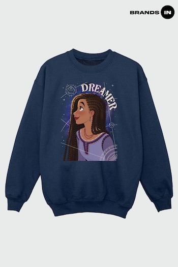 Brands In Navy Wish Dreamer Asha Girls Navy Sweatshirt (Q82670) | £24