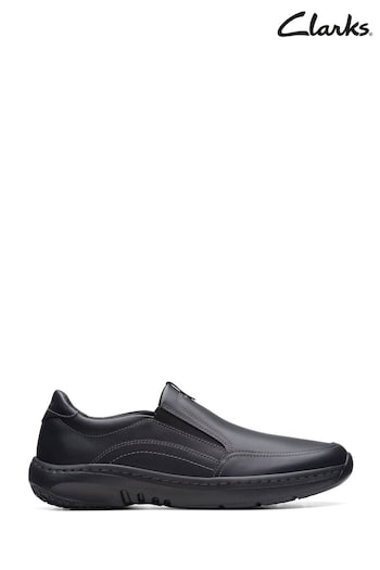 Clarks Black Leather ClarksPro Step pre-owned Shoes (Q82718) | £100