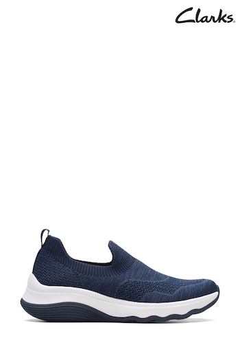 Clarks Blue Knit Circuit Path Shoes (Q82748) | £60