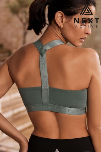 Teal Green Active Sports Low Impact Crop Top (Q82862) | £10