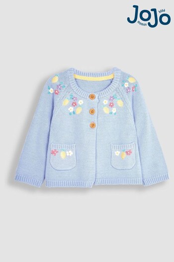 Furniture Recycling Services Blue Lemon Embroidered Cardigan (Q82913) | £26