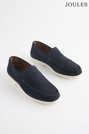 Joules Navy Suede Apron Loafers (Q83077) | £69