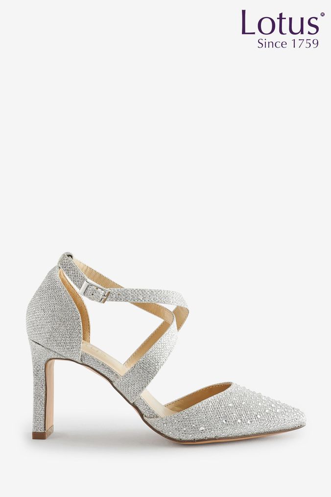 Next silver high heels cheap