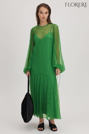 Florere Lace Midi Dress (Q83328) | £228