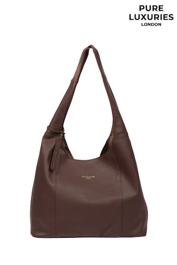 Pure Luxuries London Nina Leather Shoulder Bag (Q83509) | £40