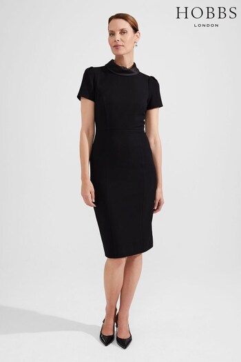 Hobbs Black Eloise Dress (Q83590) | £159