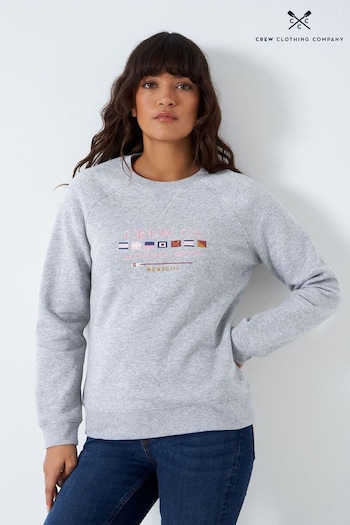 Crew Clothing Company Sky Blue  Cotton Casual Sweatshirt (Q83640) | £49