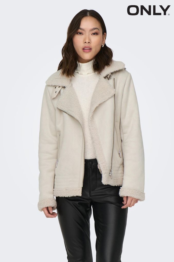 Next white aviator jacket 2025