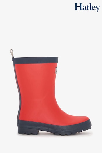 Hatley Red Matte Rain Boots (Q83786) | £35