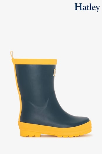 Hatley Blue Matte Rain Boots (Q83788) | £35