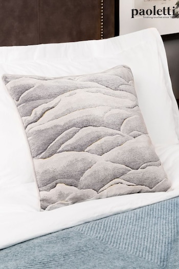 Paoletti Grey Stratus Jacquard Polyester Filled Cushion (Q83863) | £22