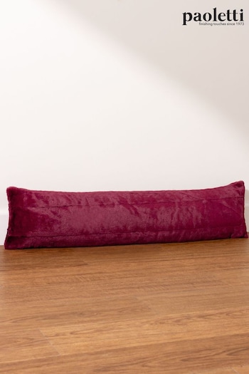 Paoletti Red Empress Faux Fur Draught Excluder (Q83886) | £17