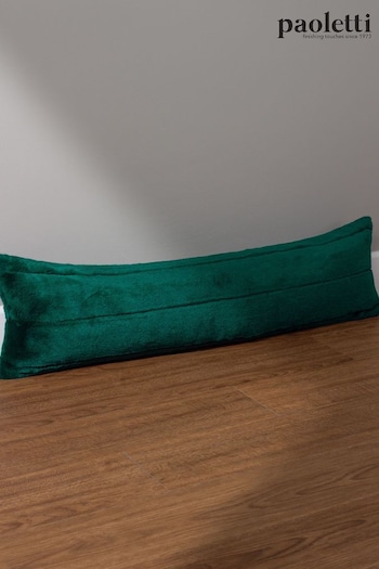 Paoletti Green Empress Faux Fur Draught Excluder (Q83918) | £17