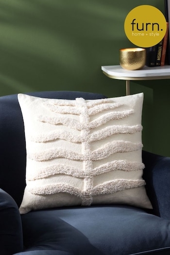Furn Natural Dakota Tufted Feather Filled Cushion (Q83933) | £22