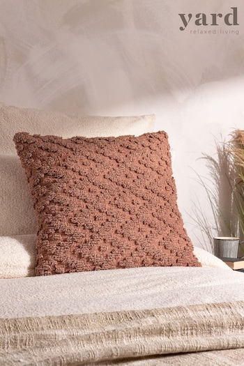 Yard Brown Calvay Chunky Textured Feather Filled Cushion (Q83950) | £30