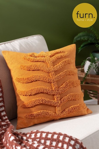Furn Yellow Dakota Tufted Feather Filled Cushion (Q83973) | £24