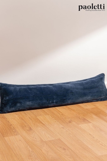 Paoletti Blue Empress Faux Fur Draught Excluder (Q83976) | £17