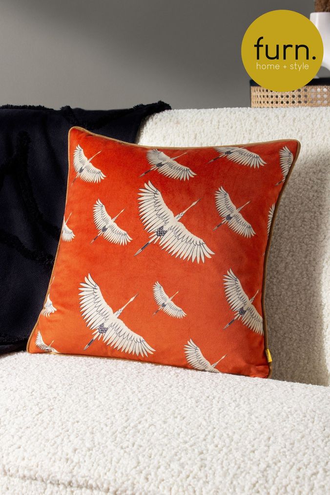 Red geometric 2024 cushions