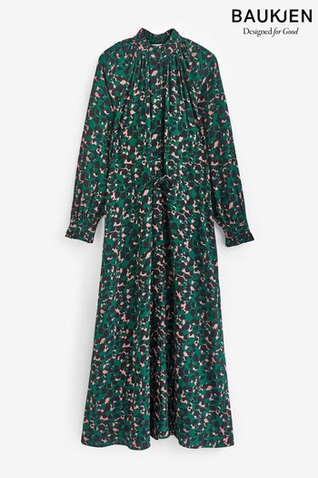 Baukjen Green Luna Dress with Lenzing™ Ecovero™ (Q84183) | £199