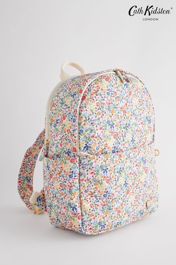 Cath Kidston Blue/Yellow Ditsy Floral Compact Backpack print (Q84226) | £58