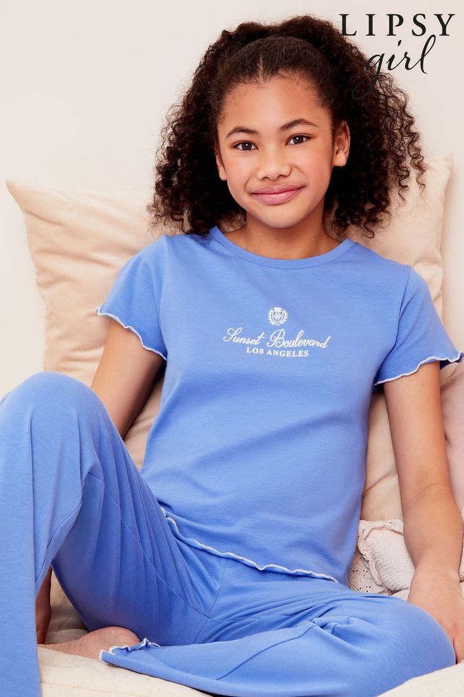 Buy Girls Pyjamas Blue Grey Label Nightwear Online OnlinenevadaShops