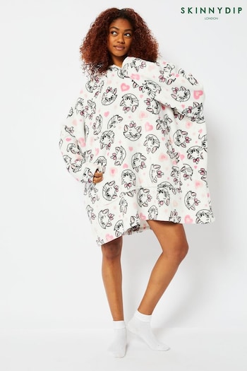Skinnydip Disney Marie Blanket White Hoodie (Q84512) | £36