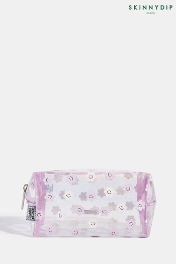 Skinnydip Purple Happy Lilac Daisy Makeup Bag (Q84700) | £15